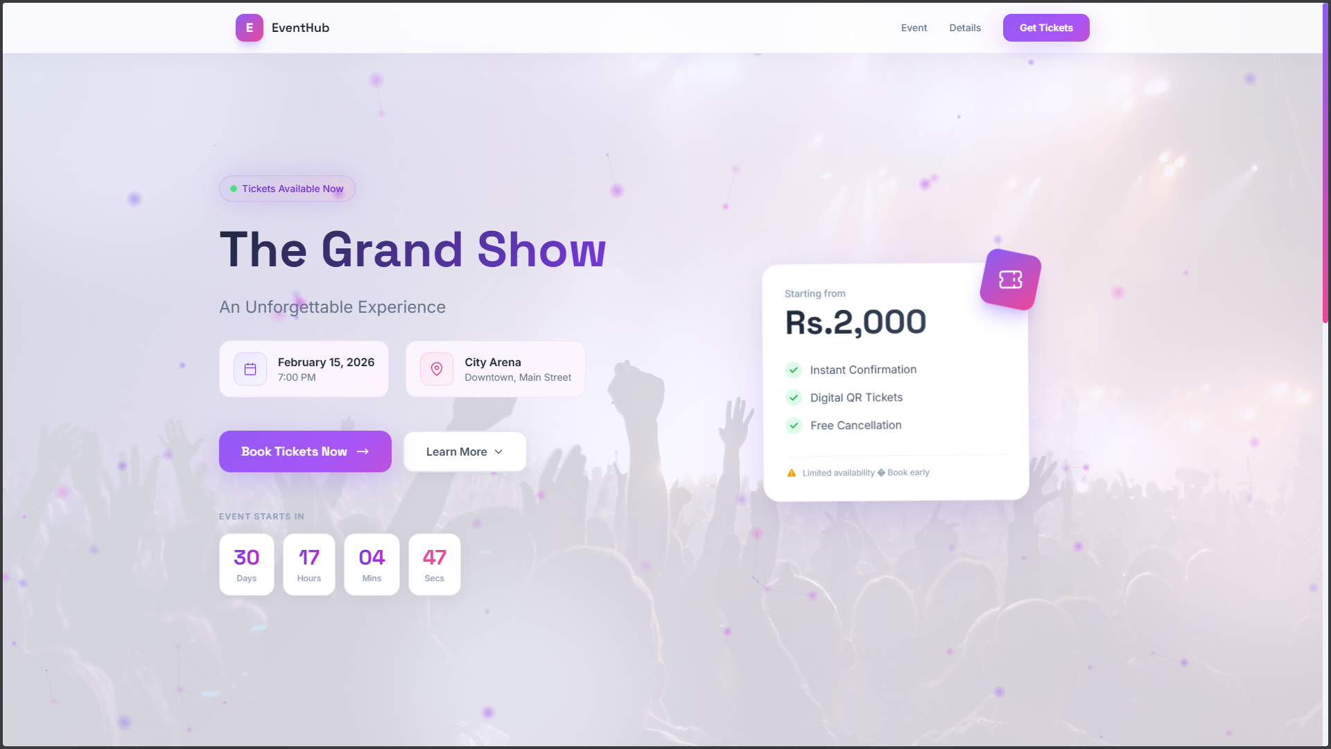 Ticket booking platform